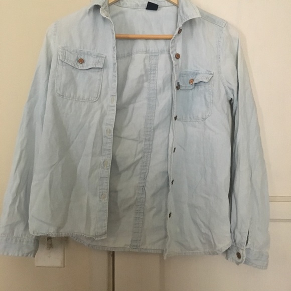 Brandy Melville Other - GAP KIDS LIGHT WASH DENIM SHIRT